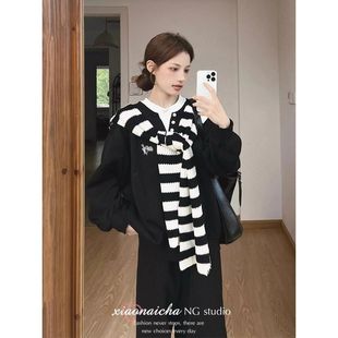 卫衣阔腿裤 高级感休闲运动套装 时尚 学生宽松显瘦韩版 两件套 女秋季