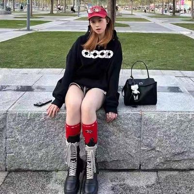 GOOD25秋冬彩虹之国宝石镶钻轻奢时尚高级连good帽卫衣外套情侣款