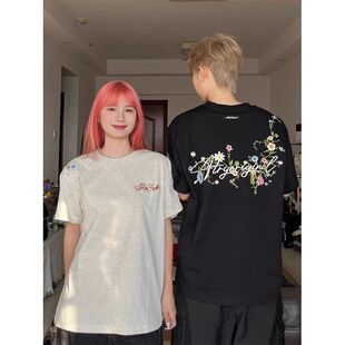 重磅情侣卫衣 男秋季 STA旗舰店美式 潮牌刺绣花卉字母长袖