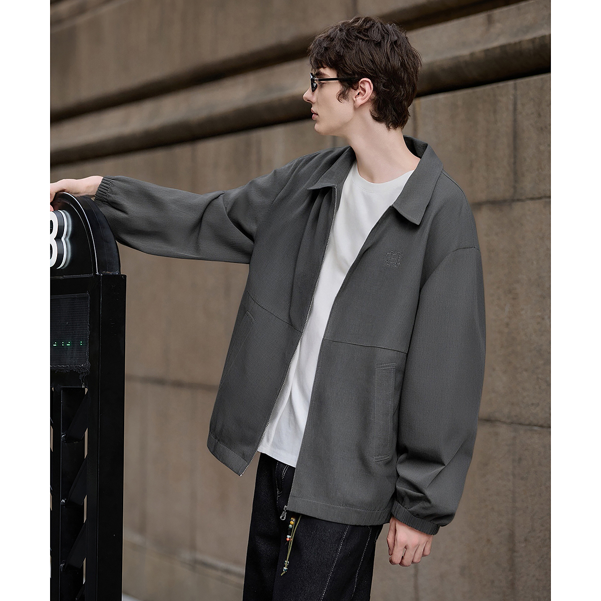 唐狮秋季新款夹克外套男飞行夹克