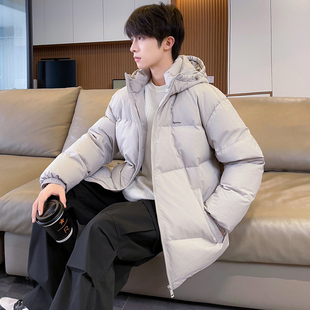 唐狮冬季新款羽绒服男连帽加厚保暖外套韩版休闲青少年面包服TD