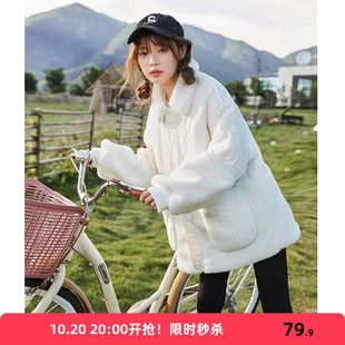 唐狮港风原宿棉衣女秋冬季新款外套棉服加厚设计感棉袄学生ins潮