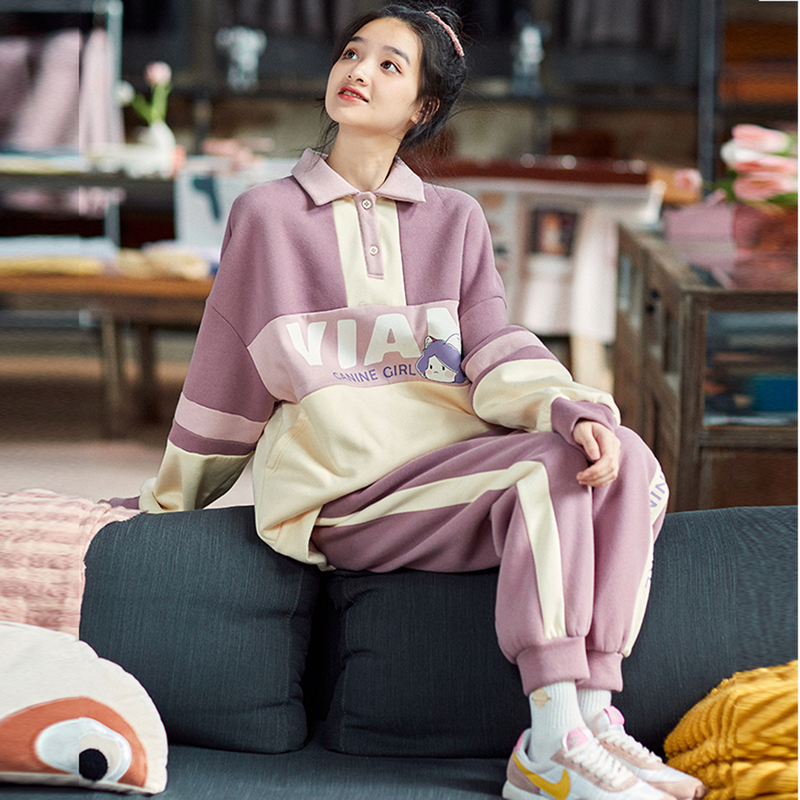 唐狮犬系女孩卫衣学院风春秋女装