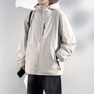 唐狮秋冬季男连帽羽绒服短款灰色翻领连帽保暖羽绒内胆可拆TUTA