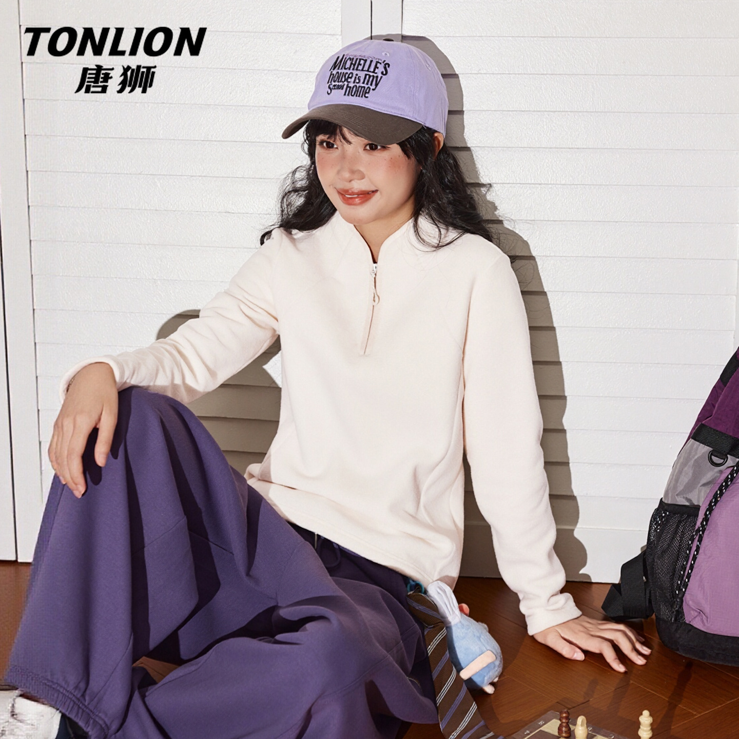 唐狮加绒卫衣女冬季2025新款