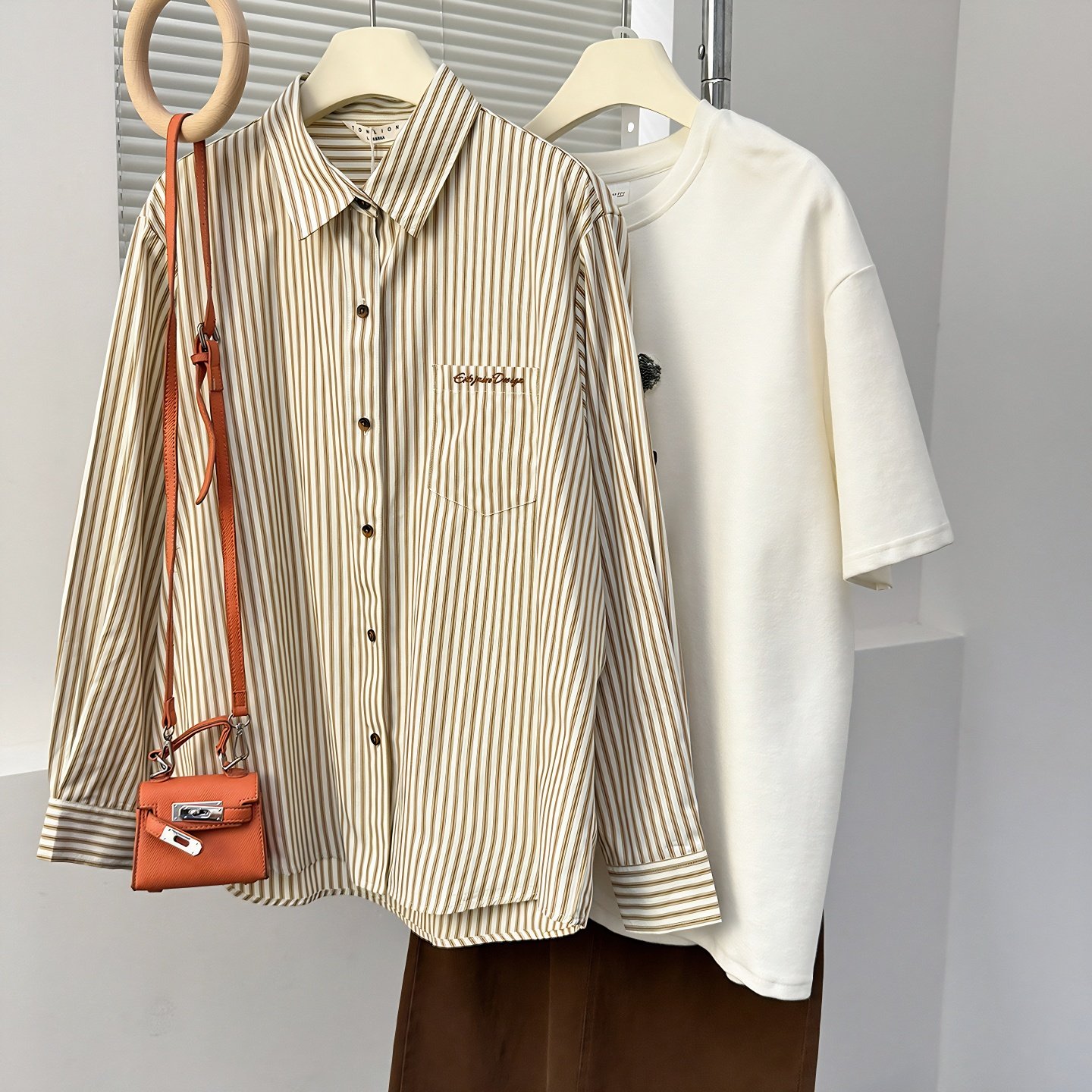 唐狮秋季衬衫女新款长袖复古时尚条纹宽松开衫上衣外穿TM,女装/女士精品,衬衫,淘宝优惠券,粉丝福利购,淘宝优惠卷