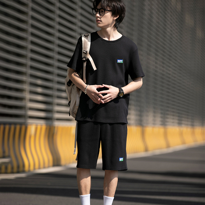 唐狮年夏季新款休闲运动套装男华