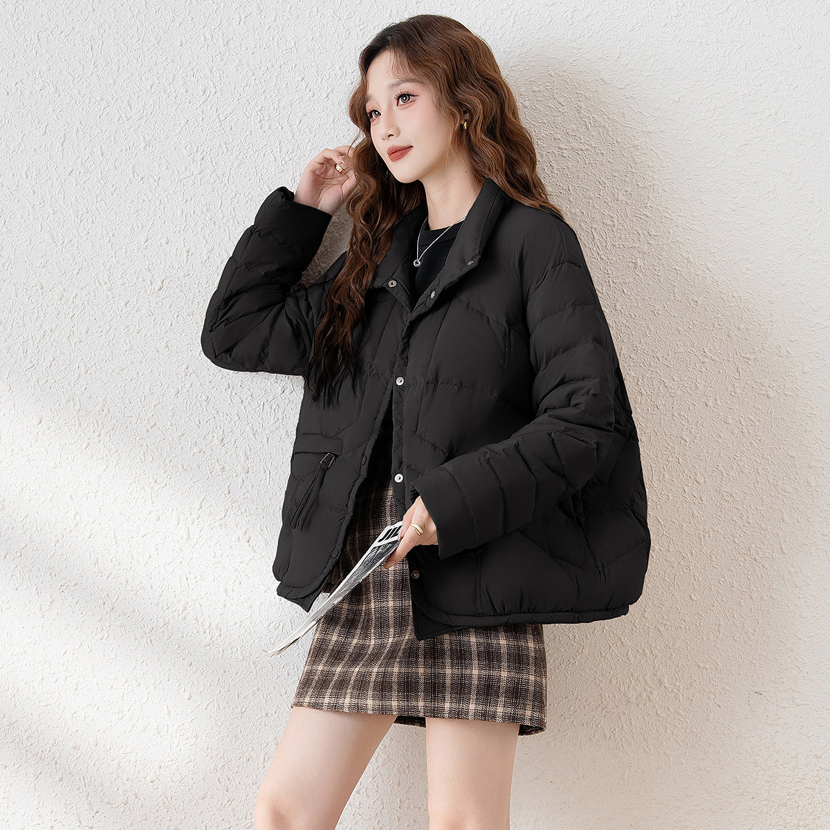 唐狮官方短款女士羽绒服新款冬季立领90绒鸭绒外套设计感潮cqtu,女装/女士精品,羽绒服,淘宝优惠券,粉丝福利购,淘宝优惠卷