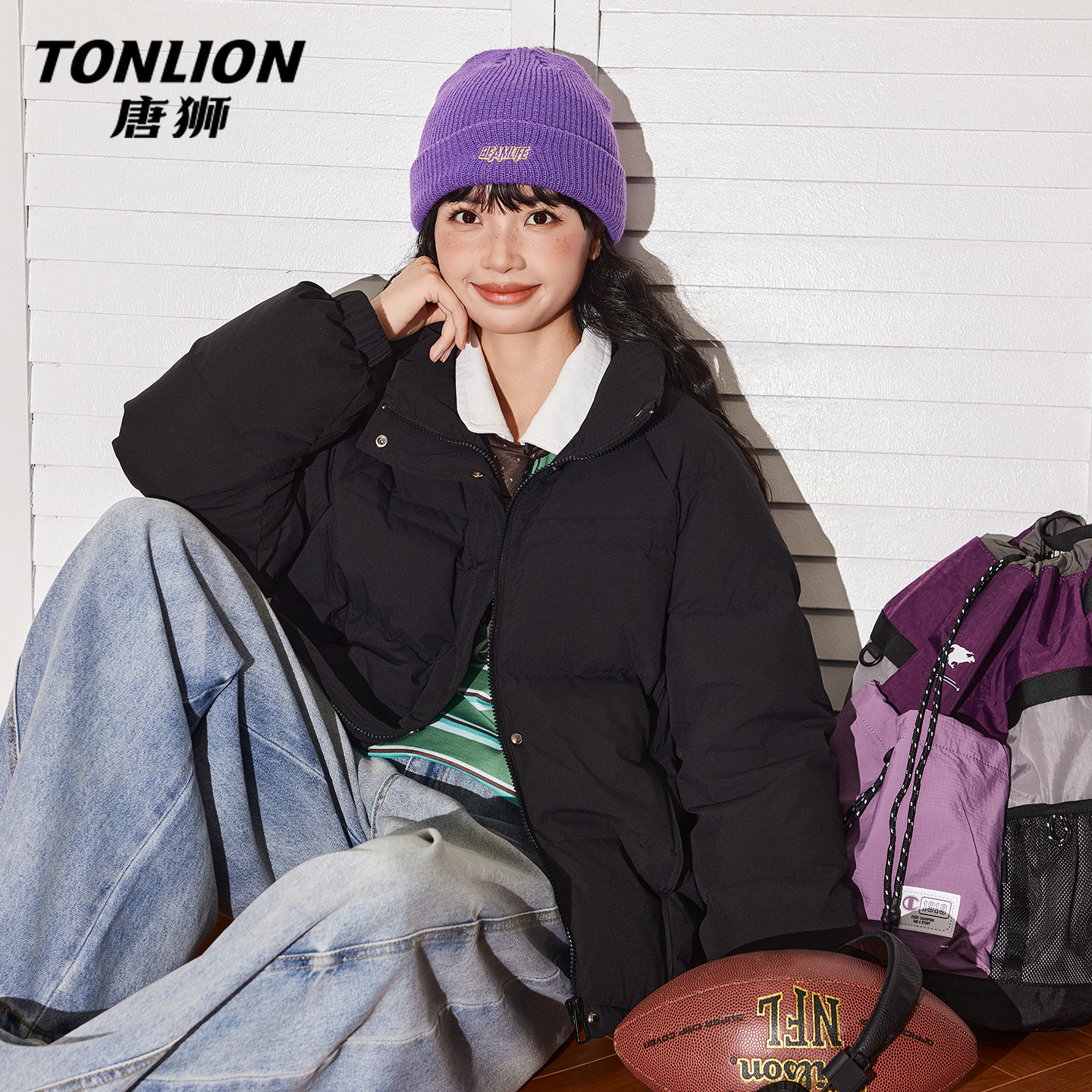 唐狮短款黑色羽绒服2026新款女秋冬季爆款小个子轻薄爆款外套女VB