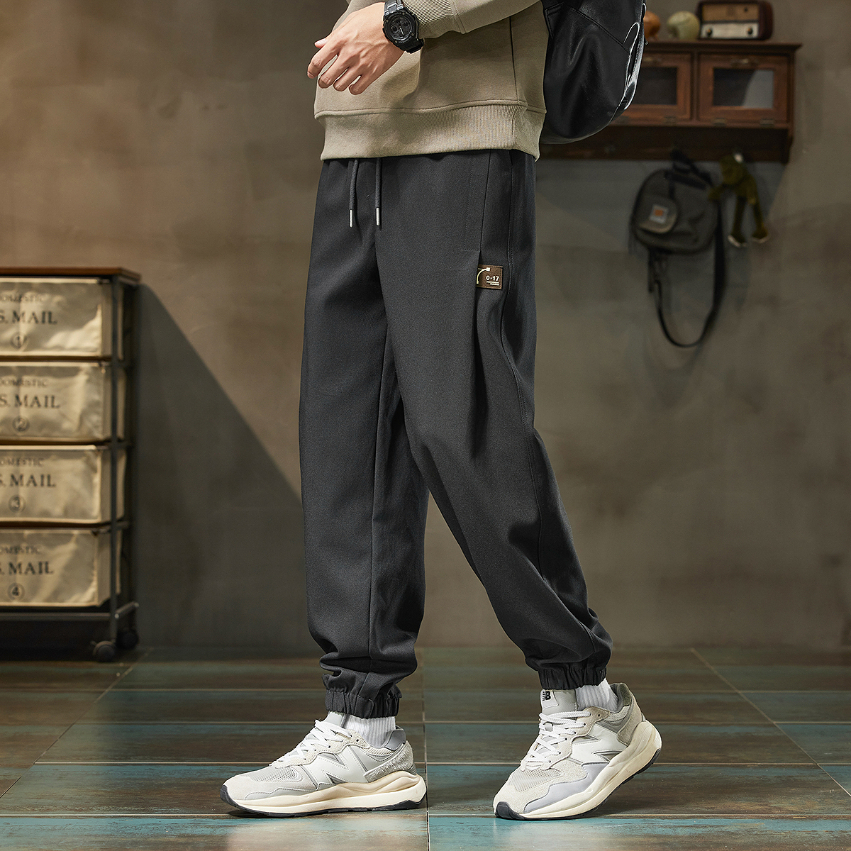 唐狮春秋季男款休闲长裤宽松潮酷