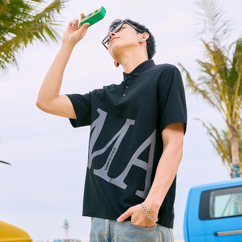 唐狮夏季新款短袖polo衫男士