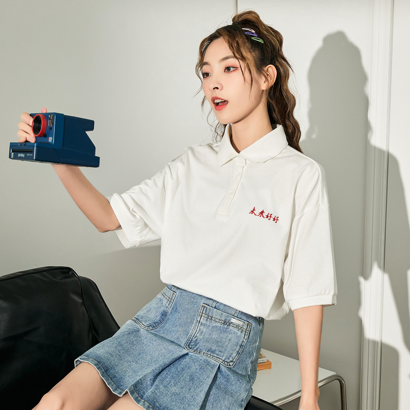 唐狮未来好好文字T恤女夏装设计