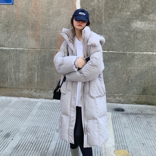 羽绒服女冬季 加厚过膝新款 冬季 外套爆款 唐狮长款 女装 防水