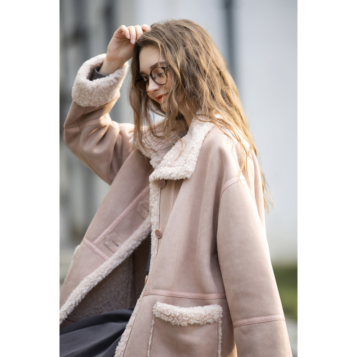 唐狮秋冬装女外套气质甜美小众女