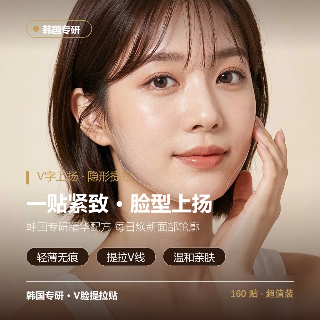 V脸提拉贴瘦脸贴 韩国专研无痕隐形提拉下颌线 防水防汗易上妆YK
