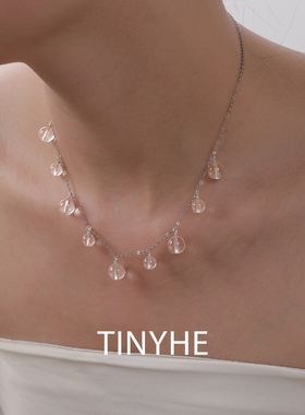 TINYHE米雪天然白水晶项链