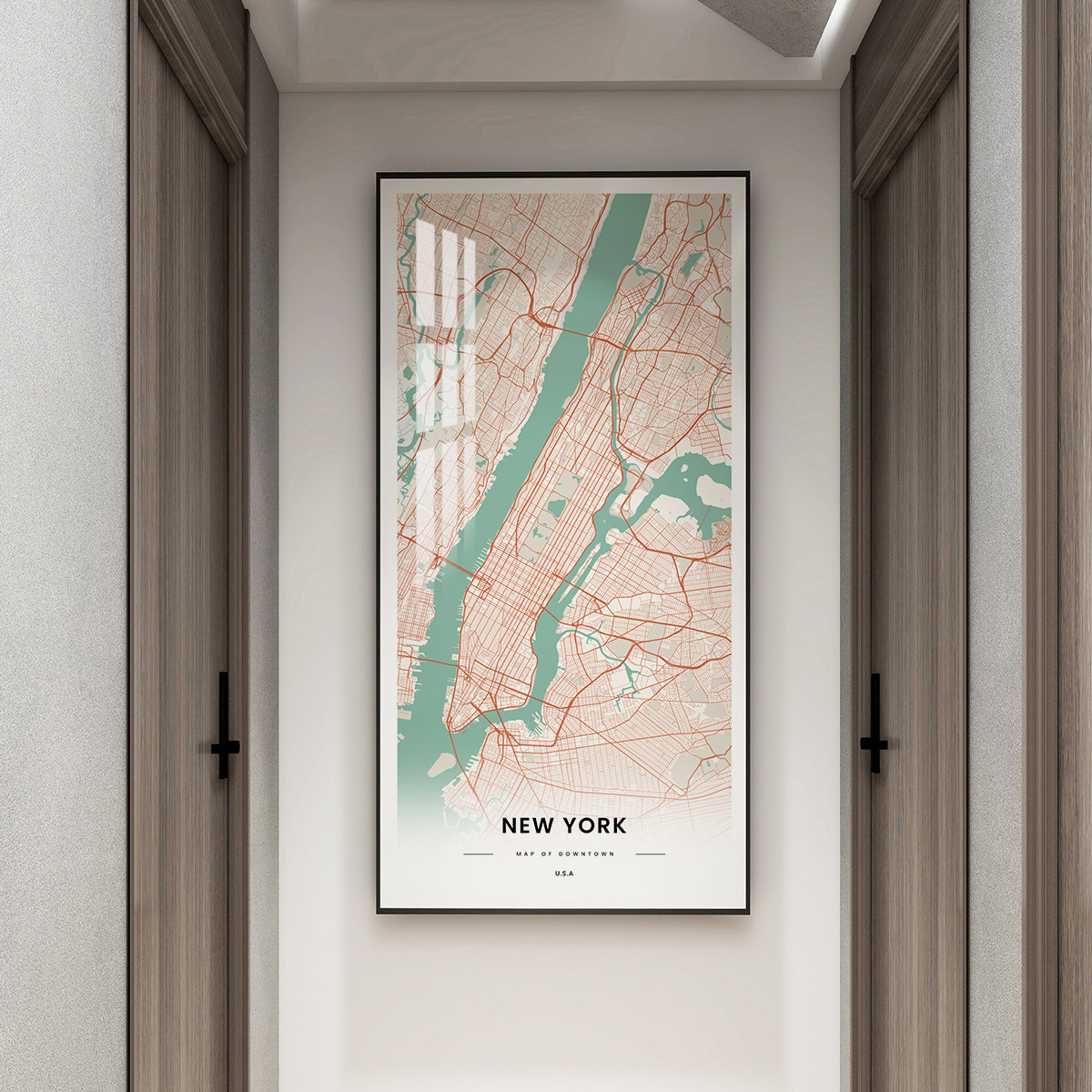 伦敦玄关城市地图装饰画TITIMAP