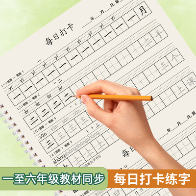 每日打卡一二三四五六年级练字帖