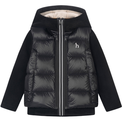 哈吉斯男女童可拆卸羽绒服