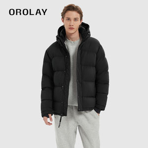 OROLAY连帽加厚羽绒服