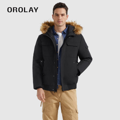 OROLAY加厚冬季保暖棉服