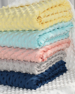 瑕疵款 豆豆绒布料做安抚巾安抚玩具豆豆毯被罩枕套不掉毛豆豆绒