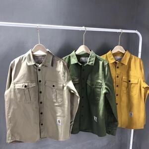 carhartt wip卡哈特春秋工装长袖衬衫外套男女同款休闲纯棉衬衣潮
