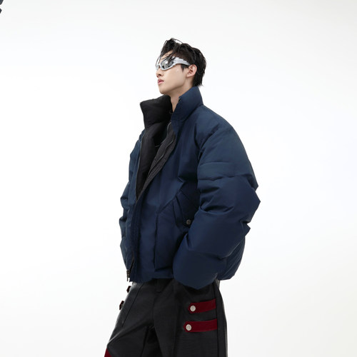 ArguE90白鸭绒立领双面穿羽绒服