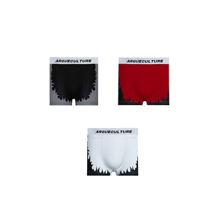 男 80支平角速干冰丝内裤 ArguE CulturE小众高腰火焰设计感四角裤