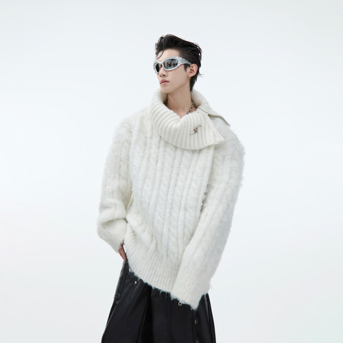 ArguE软糯高领宽松毛衣