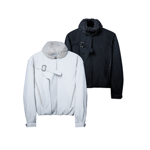 保暖外套男 立领毛领派克服加厚棉服冬季 ArguE CulturE绒暖矜贵