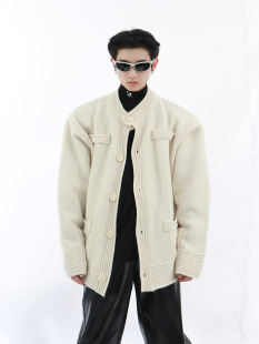 针织外套男 简约高级情侣装 ArguE 小众圣诞氛围厚实针织毛衣开衫