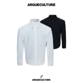 通勤宽松简约抗皱垂坠感长袖 ArguECulturE暖白 立体挺括纯色衬衫