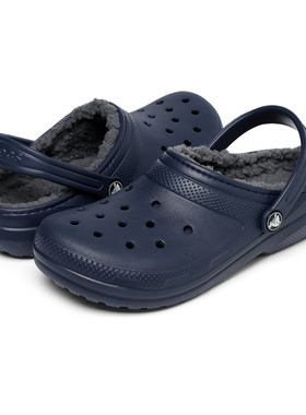 Crocs卡骆驰保暖舒适家居儿童冬季棉拖鞋洞洞鞋拖鞋207010_459