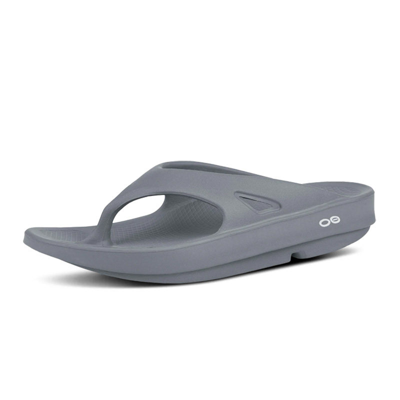OOFOS轻便男女运动拖鞋缓震恢复鞋足弓支撑人字拖凉鞋1000-SLATE