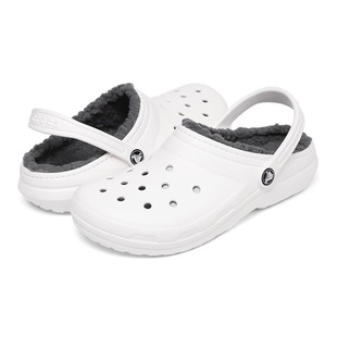 Crocs卡骆驰保暖女鞋家居儿童冬季棉拖鞋洞洞鞋拖鞋207010_10M