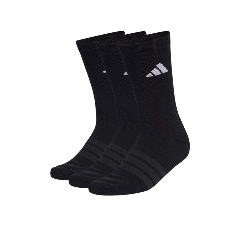 Adidas阿迪达斯男袜女袜运动袜训练袜中筒休闲袜袜子三双装KC9626