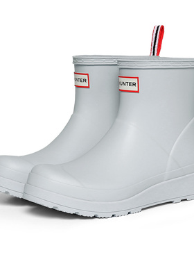 HUNTER英国户外露营士短款雨靴橡胶厚底防滑防水靴WFS2020RMA