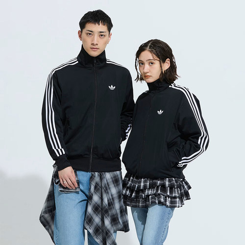 Adidas阿迪达斯拉链卫衣FIREBIRD男女休闲上衣立领运动外套KD8312