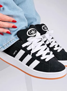 Adidas/阿迪达斯CAMPUS 00S女鞋面包鞋休闲鞋三叶草板鞋HQ6638