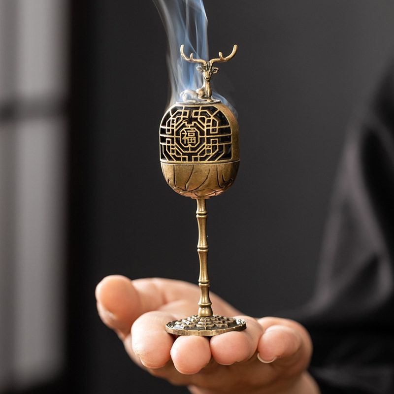 【4件套】金鹊宫灯香炉家居无粘