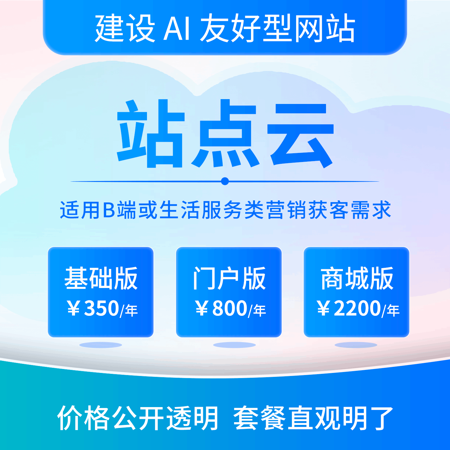 AI友好型信源网站云计算资源和算力支持站点云版本