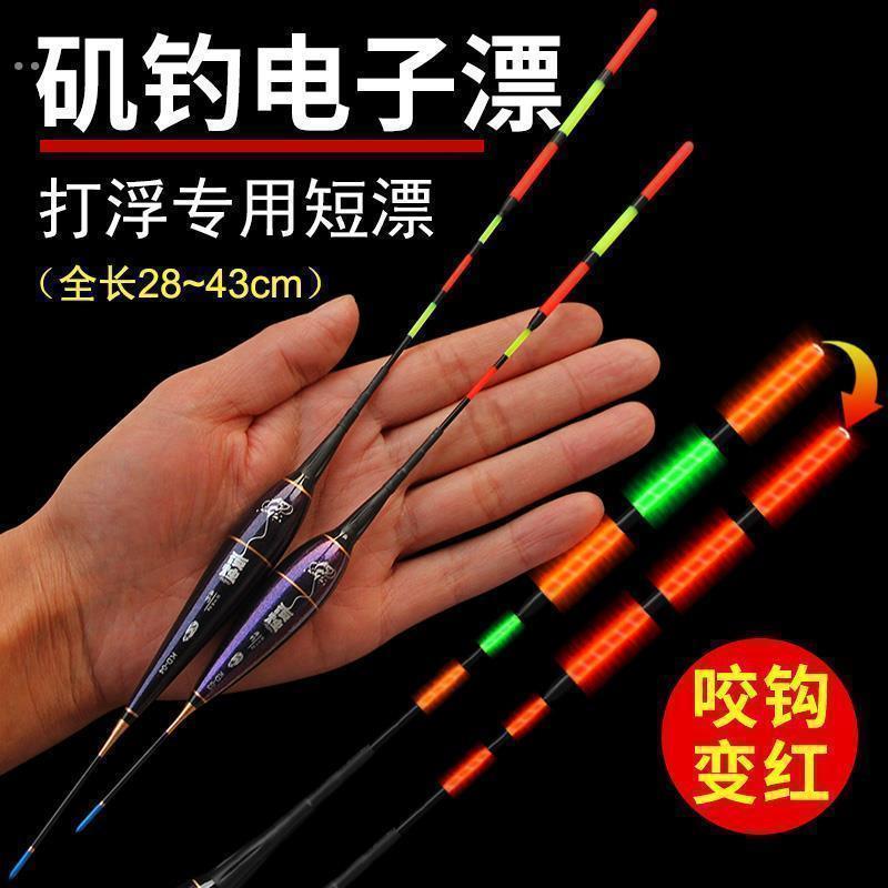 咬钩变色深水大物浮漂大肚鲤鲢鳙鱼库钓漂黑坑大物电子漂