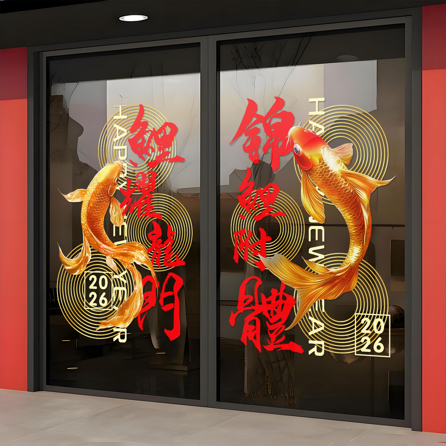 小红书推荐年年有余春节贴纸新年