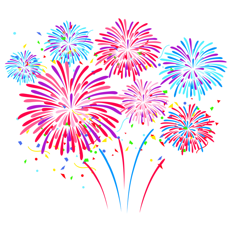 新年烟花玻璃贴纸静电喷水橱窗贴膜元旦金色喜庆元素展厅酒店布置