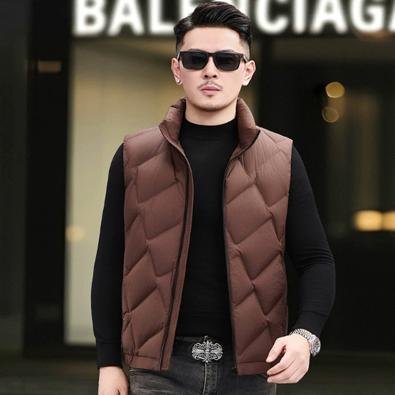 百搭深棕色薄款时尚宽松型青年