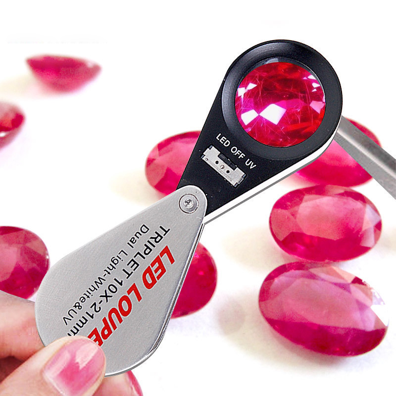 高清10倍带灯鉴定玉石邮票文玩