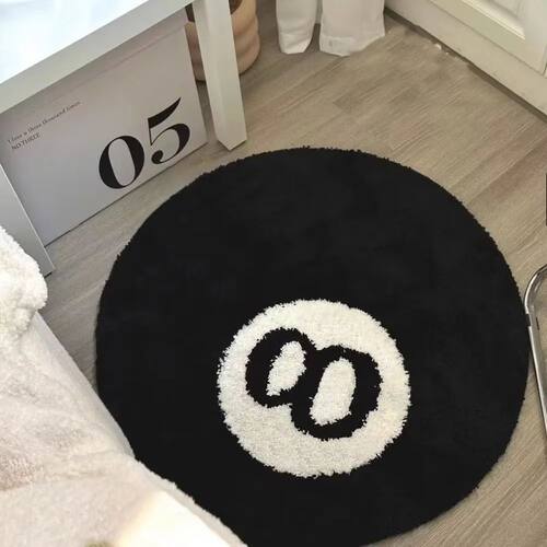 Billiards Black Eight Carpet Warmth Retention & Anti-Slip Ba