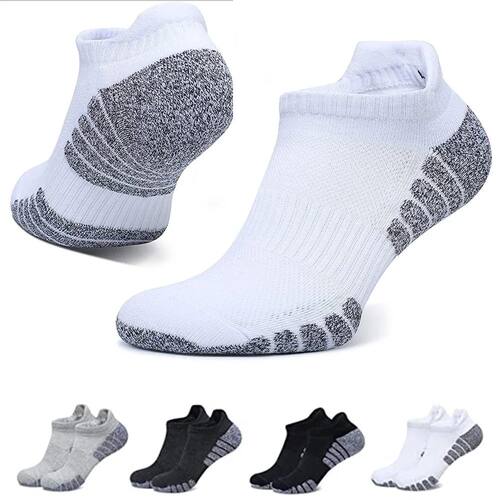 6pairs thickened towel bottom running socks mesh boat socks