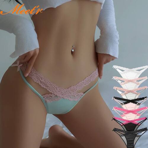 Meet'r Sexy Tempting Underwear Panties Lingerie French Satin